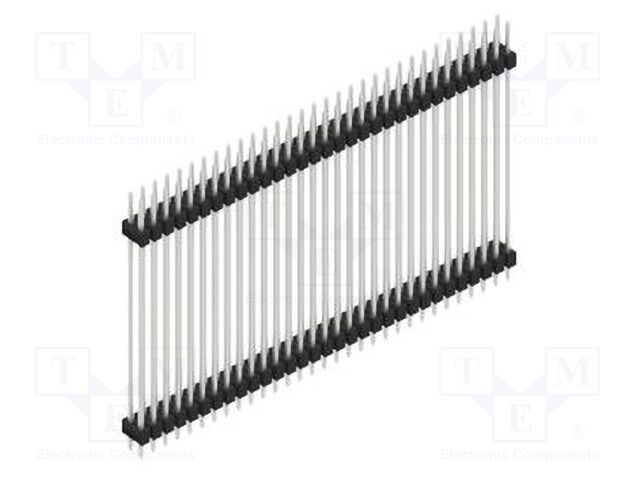 Connector: pin strips; pin header; male; PIN: 62; 2.54mm; THT; 2x31