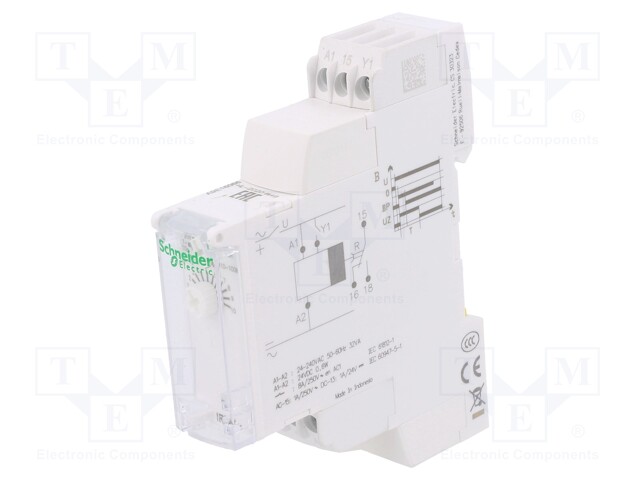 Timer; 0,1s÷100h; SPDT; 250VAC/8A; Usup: 24÷240VAC; 24VDC; DIN; IP20