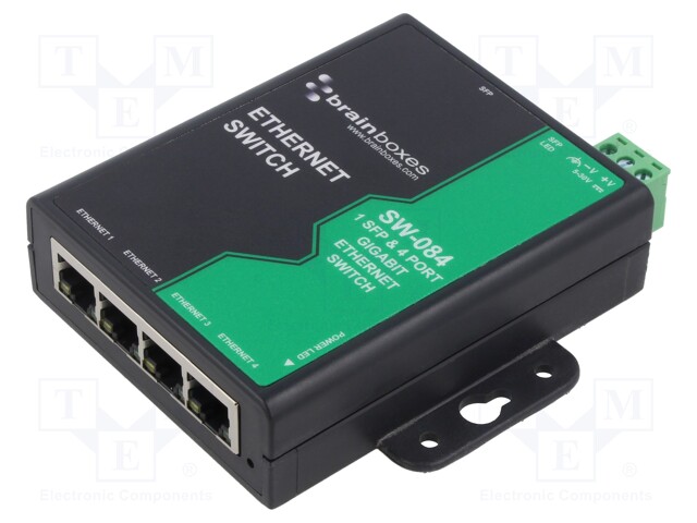 Switch Ethernet; unmanaged; Number of ports: 5; 5÷30VDC; RJ45,SFP