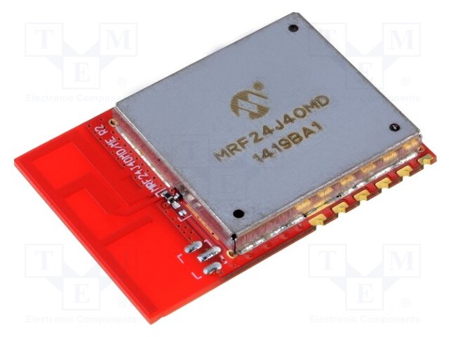 Module: RF; ZigBee; O-QPSK; 2.4GHz; 4-wire SPI; -104dBm; 19dBm