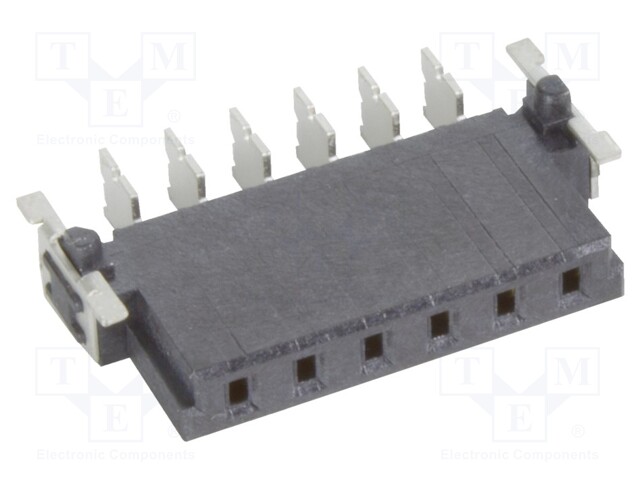 Connector: PCB to PCB; female; PIN: 6; 2.54mm; -55÷125°C; 21A; SMT