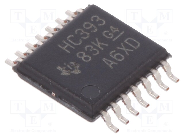 IC: digital; 4bit,binary counter; Channels: 2; Series: HC; SMD