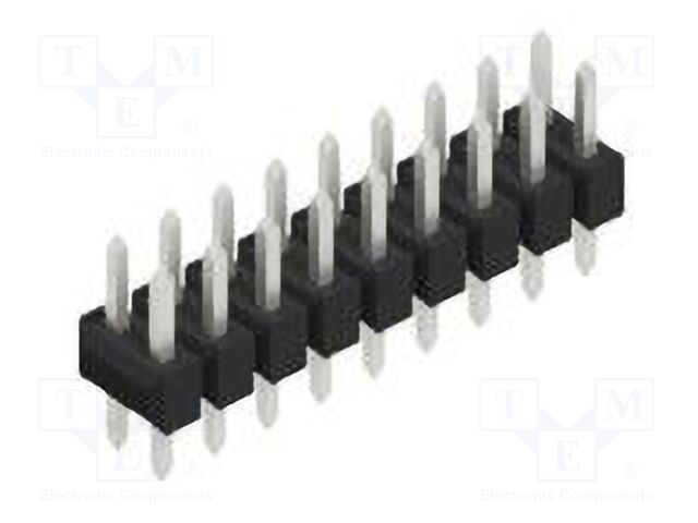 Connector: pin strips; pin header; male; PIN: 18; 2.54mm; THT; 2x9