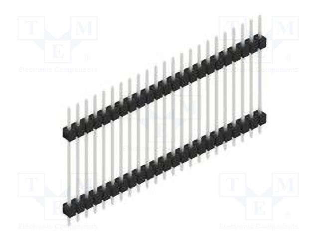 Connector: pin strips; pin header; male; PIN: 23; 2.54mm; THT; 1x23