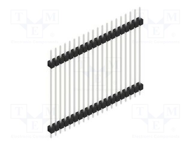 Connector: pin strips; pin header; male; PIN: 20; 2.54mm; THT; 1x20