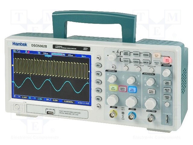 Oscilloscope: digital; Band: ≤60MHz; Channels: 2; 1Mpts; Plug: EU