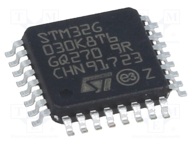 ARM microcontroller; Flash: 64kB; 64MHz; SRAM: 8kB; LQFP32