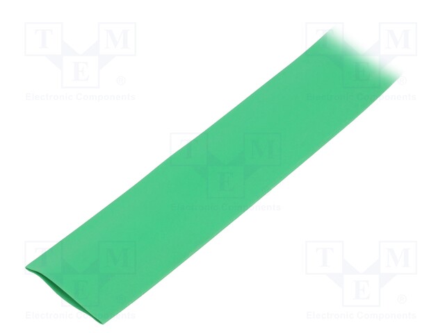 Heat shrink sleeve; glueless; 2: 1; 19mm; green; polyolefine