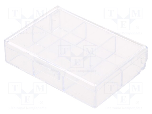 Container: compartment box; 75x51x15mm