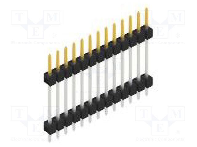 Connector: pin strips; pin header; male; PIN: 13; 2.54mm; THT; 1x13