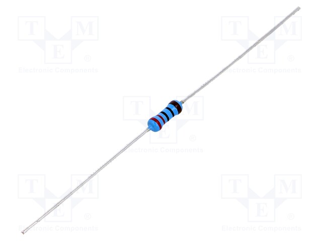 Resistor: thin film; THT; 220Ω; 600mW; ±5%; Ø2.5x6.5mm; 50ppm/°C