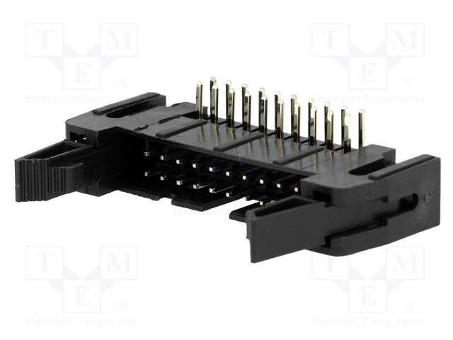 Socket; IDC; male; PIN: 20; angled 90°; THT; gold-plated; 2.54mm