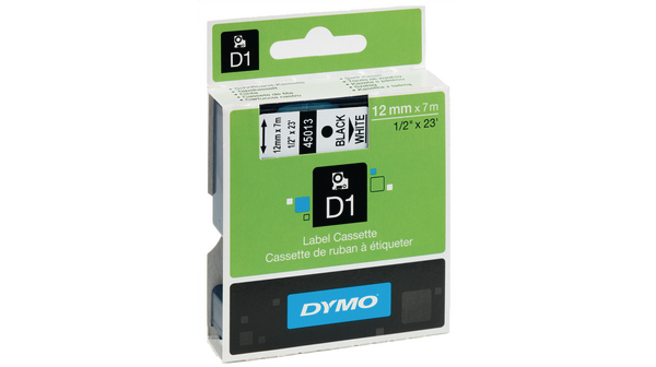 S0720730 - Label Tape, D1, 9mm x 7m, Yellow, Dymo