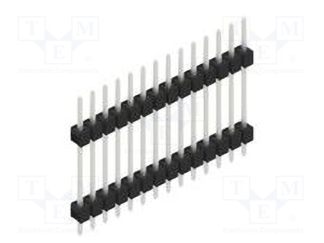 Connector: pin strips; pin header; male; PIN: 14; 2.54mm; THT; 1x14