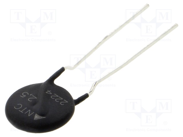 NTC thermistor; 2.5Ω; ±20%; THT; 2800K; Pitch: 7.5mm