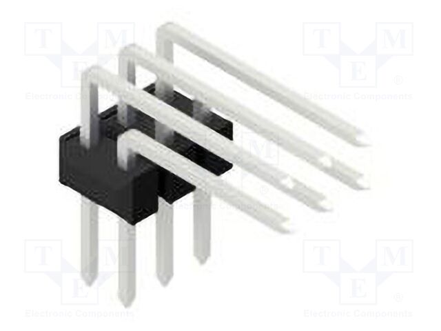Connector: pin strips; pin header; male; PIN: 6; 2.54mm; THT; 2x3