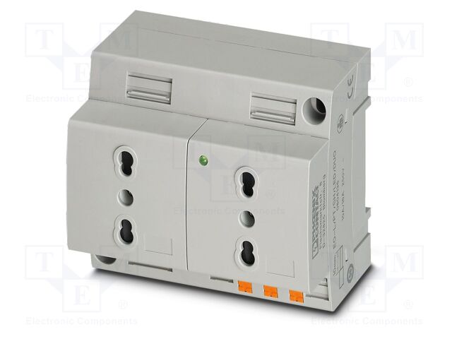 Connector: AC supply; socket; female; 16A; PIN: 3; push-in; 250VAC