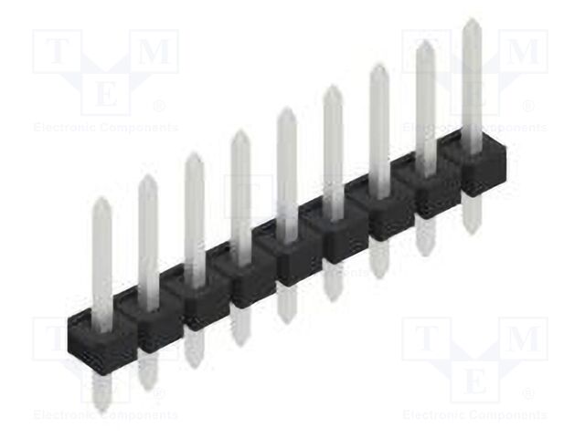 Connector: pin strips; pin header; male; PIN: 9; 2.54mm; THT; 1x9