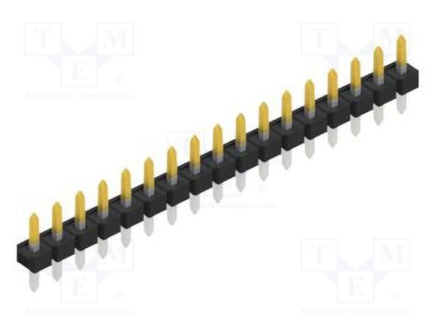 Connector: pin strips; pin header; male; PIN: 17; 2.54mm; THT; 1x17
