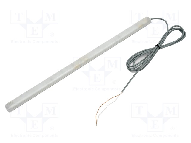 LED lamp; cool white; 690lm; 6800K; -40÷60°C; 24VDC; IP66; 3m