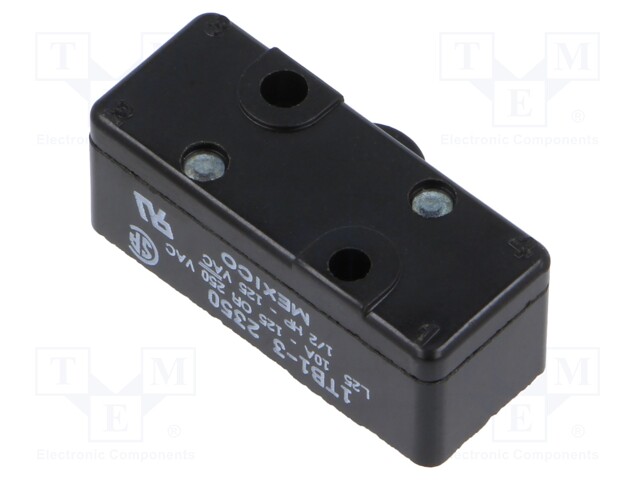 Microswitch SNAP ACTION; 10A/250VAC; without lever; DPDT; Pos: 2