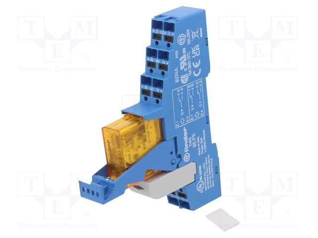 Relay: interface; DPDT; Ucoil: 230VAC; 8A; 8A/250VAC; DIN