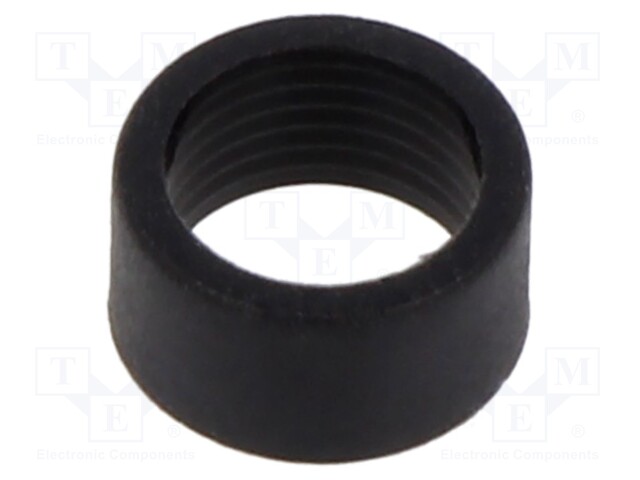 LED holder; 3mm; two-piece; black; UL94V-2; L: 4.2mm; Mat: polyamide