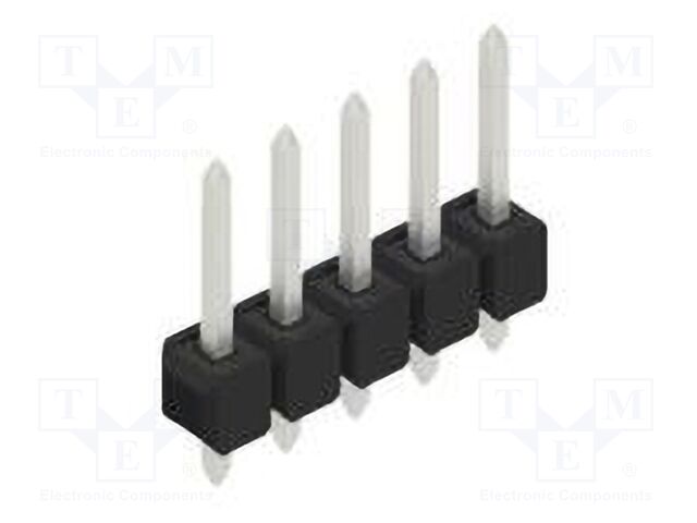 Connector: pin strips; pin header; male; PIN: 5; 2.54mm; THT; 1x5