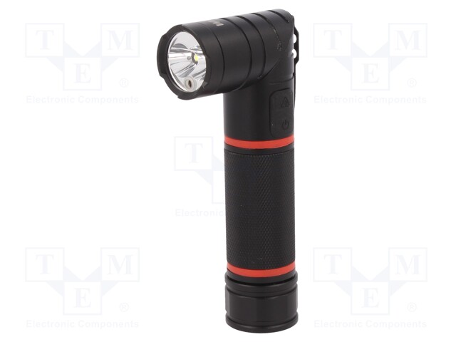 Torch: LED; L: 152mm; 100÷310lm; Ø: 30mm; Colour: black; IP54