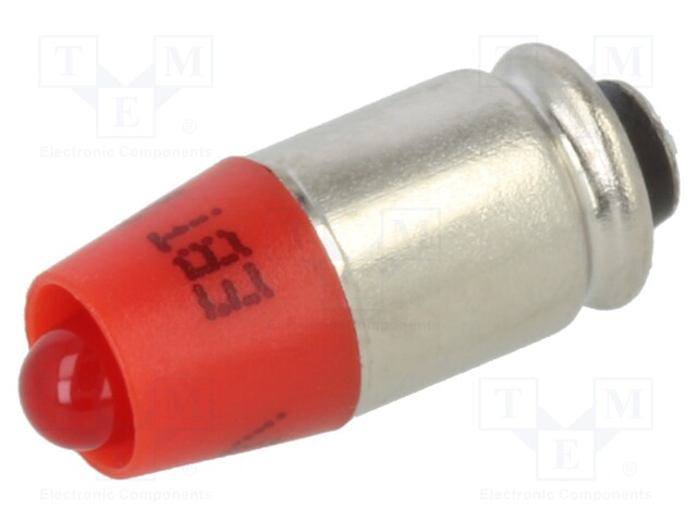 Indicator: LED; S5,7s,T1-3/4; red; plastic; 24VAC; 24VDC; -20÷60°C