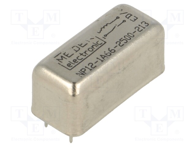 Relay: reed; SPST-NO; Ucoil: 12VDC; 1.25A; max.200VDC; max.200VAC