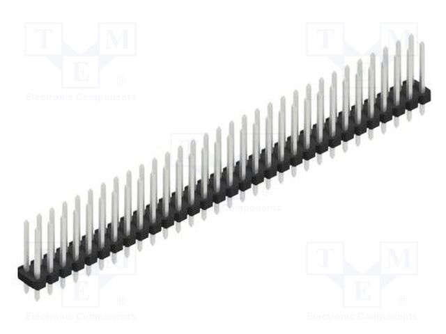 Connector: pin strips; pin header; male; PIN: 62; 2.54mm; THT; 2x31