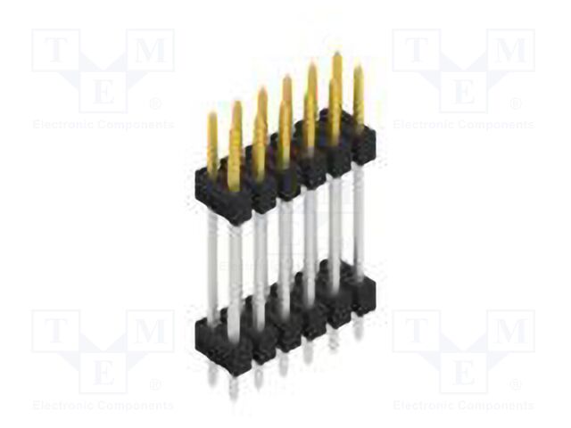 Connector: pin strips; pin header; male; PIN: 12; 2.54mm; THT; 2x6