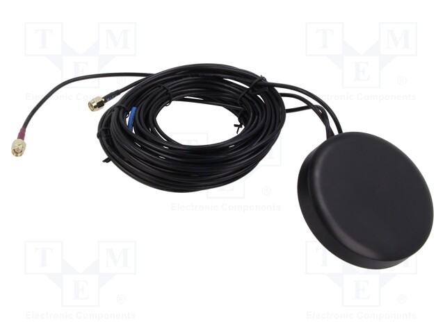 Antenna; 4G,GNSS,GPS,GSM,LTE,WiFi; 3dBi; RHCP; male,RP-SMA,SMA