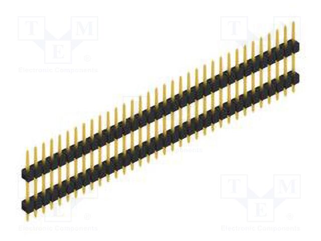 Connector: pin strips; pin header; male; PIN: 34; 2.54mm; THT; 1x34