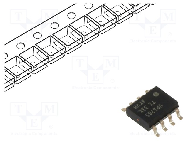 Transceiver, RS485, Half Duplex, 1 Driver, 1 Receiver,  115 kbps, 4.5 V to 5.5 V Supply, SOIC-8