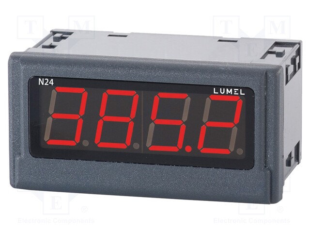Voltmeter; digital,mounting; 0÷100V; Display: 4-digit LED; N24H