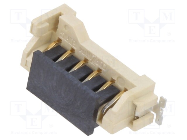 Connector: card edge; PIN: 6; 2.54mm; CLIPZIN; gold-plated; SMT