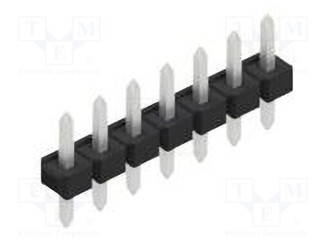 Connector: pin strips; pin header; male; PIN: 7; 2.54mm; THT; 1x7