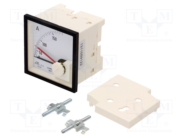 Meter; on panel; analogue; 0÷150A; Class: 3; IP40; 72x72mm; 300V