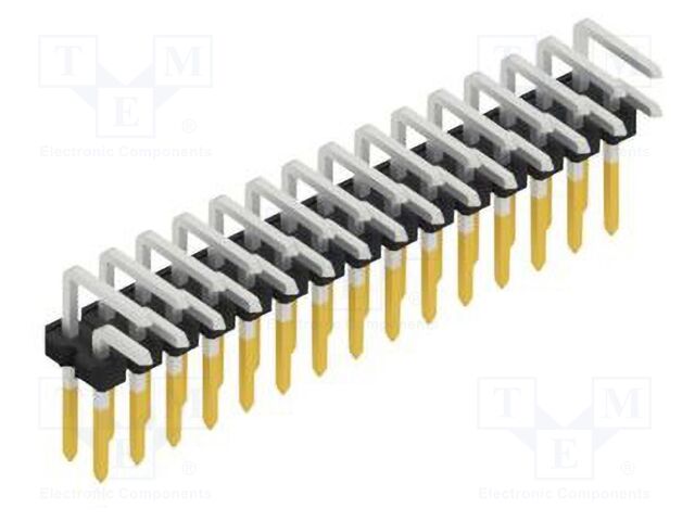 Connector: pin strips; pin header; male; PIN: 30; 2.54mm; THT; 2x15