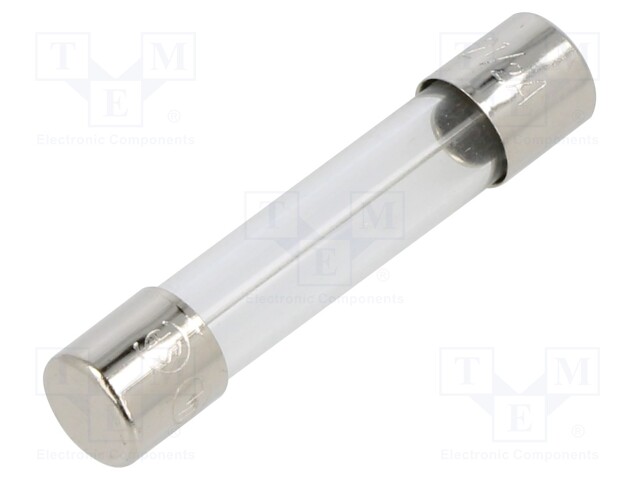 Fuse: fuse; quick blow; 2.5A; 250VAC; cylindrical,glass; 6.3x32mm