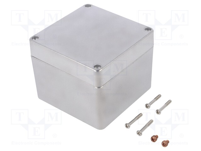 Enclosure: multipurpose; X: 100mm; Y: 100mm; Z: 81mm; 68; aluminium
