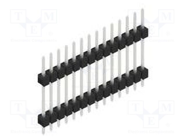 Connector: pin strips; pin header; male; PIN: 14; 2.54mm; THT; 1x14
