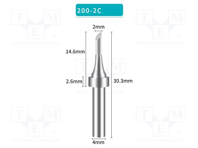 Tip; hoof; 2mm; for soldering station; BK3500