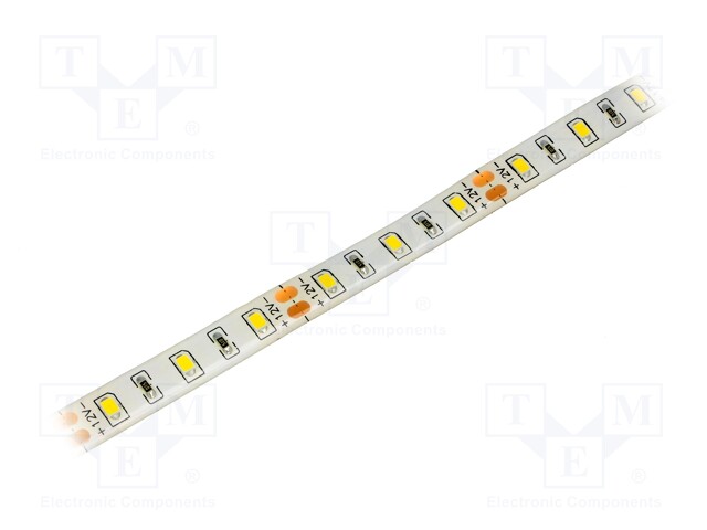 LED tape; white warm; LED/m: 60; SMD; 2835; 12V; W: 10mm; 120°; in gel