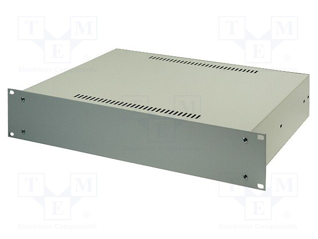 Enclosure: 19" standard; 180; 2U; 363mm; light grey