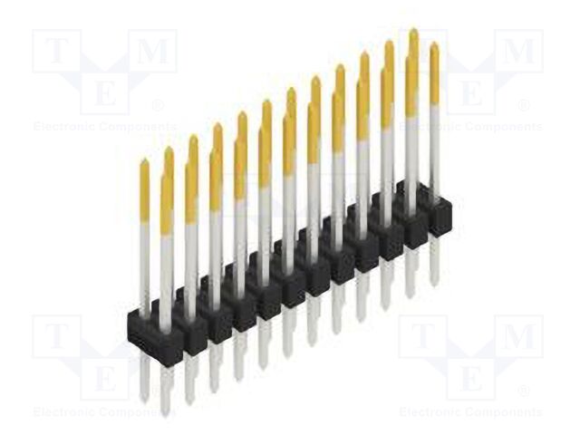 Connector: pin strips; pin header; male; PIN: 24; 2.54mm; THT; 2x12