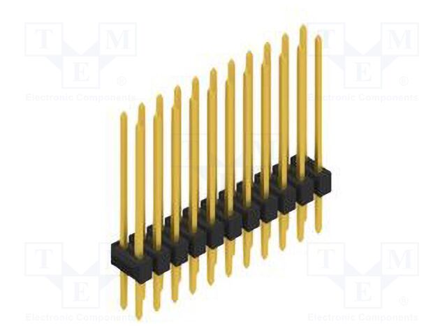 Connector: pin strips; pin header; male; PIN: 22; 2.54mm; THT; 2x11