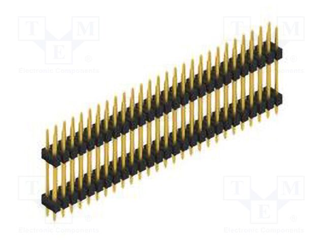 Connector: pin strips; pin header; male; PIN: 54; 2.54mm; THT; 2x27